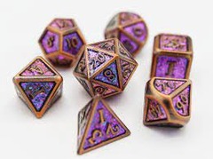 Copper Confetti RPG Dice Set